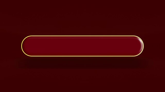 Red Glowing Rounded Button Motion Graphic