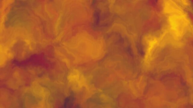 Fiery Amber and Rust Orange Fluid Clouds 4K Motion Background