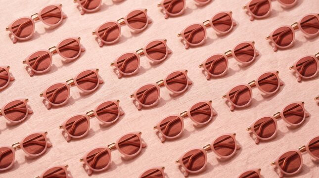 pink sunglasses pattern pink background sunlight shadow  
