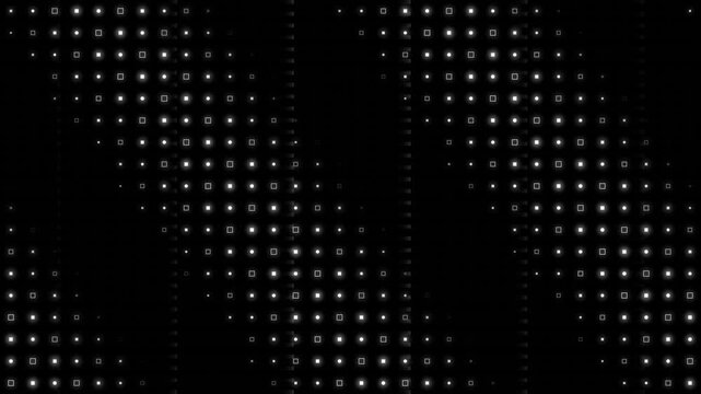 Futuristic Cyber Dot Matrix Data Telemetry Grid Pulsing HUD Seamless Loop