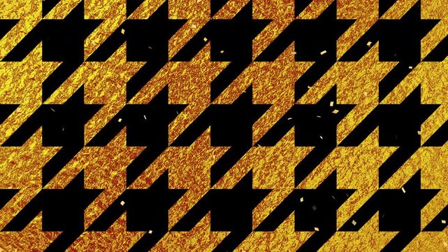 confetti gold fall pattern01 chidorigoushi pattern loop （gold black background）01