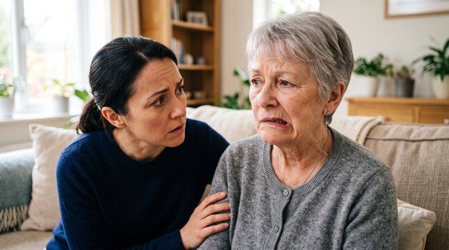 Older Adult Showing One Sided Facial Drooping as an Early Warning Sign of Stroke