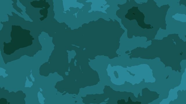 Dark Teal Fluid Camouflage Topography 4K Motion Background