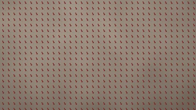 Spin Echo Refocusing Lattice of Precessing Arrows Swept by a Hard Inversion Pulse Seamless Loop in calm ivory tones