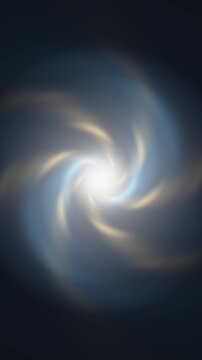 Glowing spiral vortex swirling toward center abstract motion background seamless loop in subtle cyan tones vertical 9:16