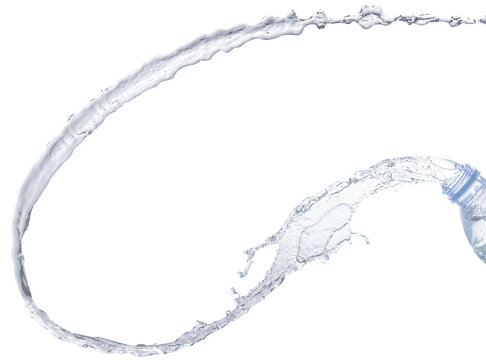 Water splash isolated on transparent background