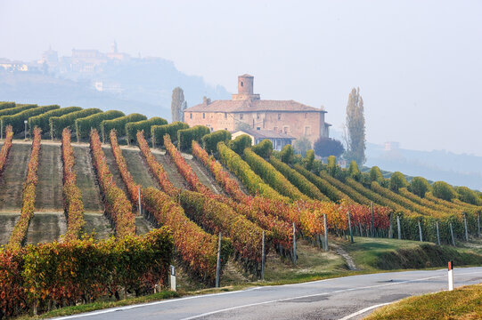 Castello della Volta Barolo Castle in Langhe Piedmont Italy