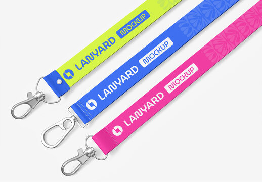 Lanyard Strap Badge Mockup Set
