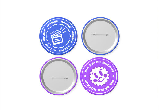 Metal Pin Badge Button Mockup