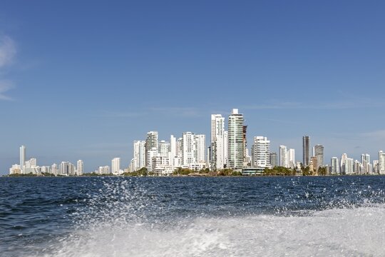 New town, skyline, Cartagena, Colombia