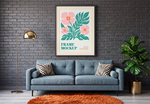 Framed Wall Art Mockup
