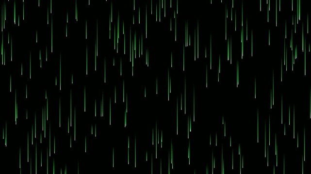 Digital matrix rain falling animation background stock footage
