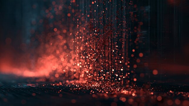 Ransomware attack abstract visualization dark dat