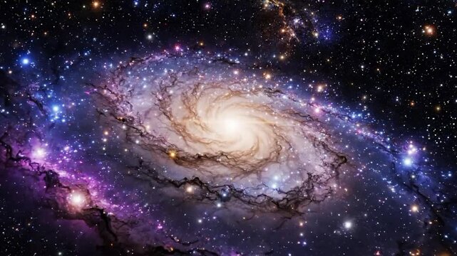 Galaxy a VSRExport shows a detailed view of a spiral galaxy and its bright center with surrounding stars in the night sky