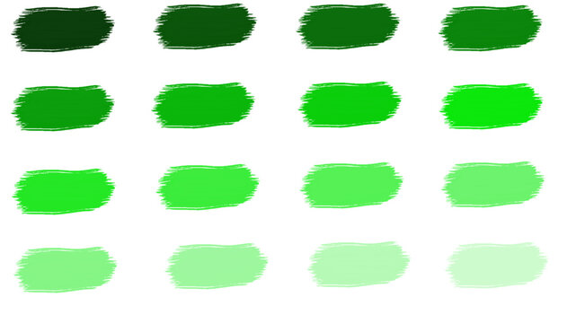 Abstract blue paint brush set