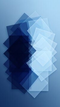 Blue geometric squares