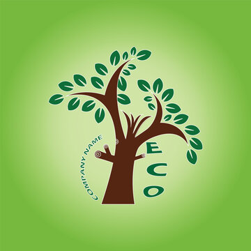 ECO Logo design, eco logo, eco, logo design, eco leaf logo	