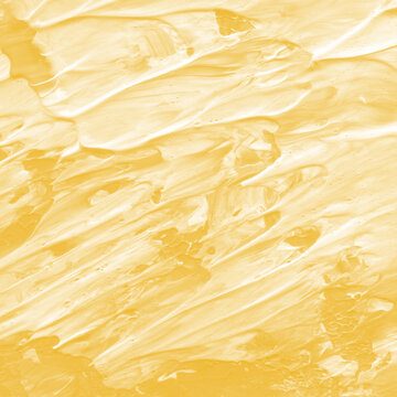 Yellow paint splash wit bold abstract brush texture