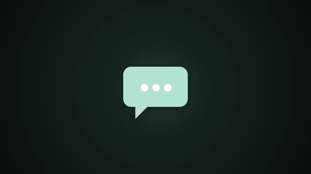 Typing Indicator Chat Bubble Animation Motion Graphic