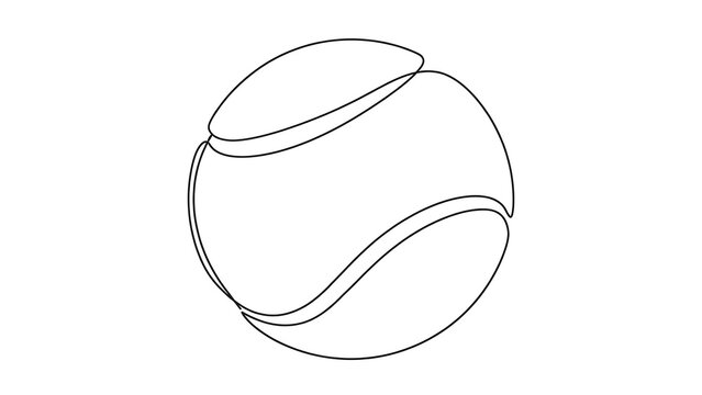 Tennis ball icon white background.