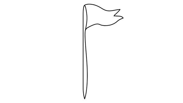Simple flag on white background.