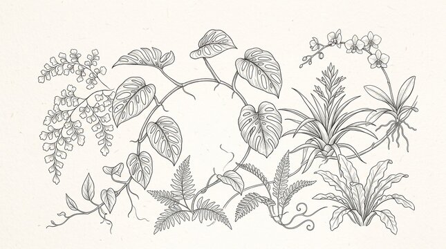 Tropical plant illustration