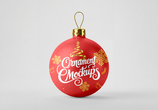 Christmas Ornament Mockup
