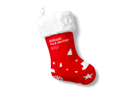 Christmas Stocking Mockup