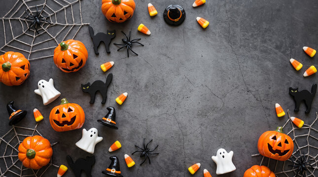 Halloween frame with space for text