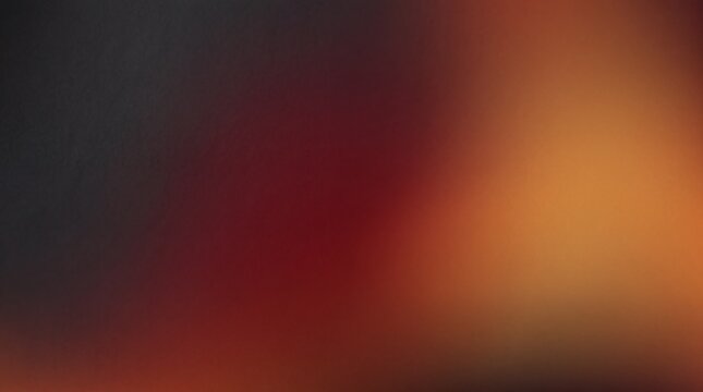 Abstract Blurred Warm Orange Gradient Background with Film Grain