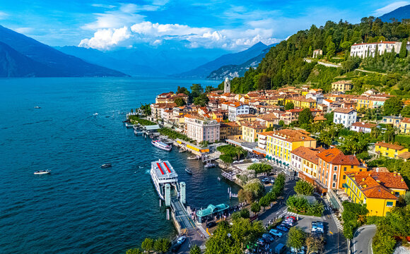 View of Bellagio on the shore of Lake Como, Italy