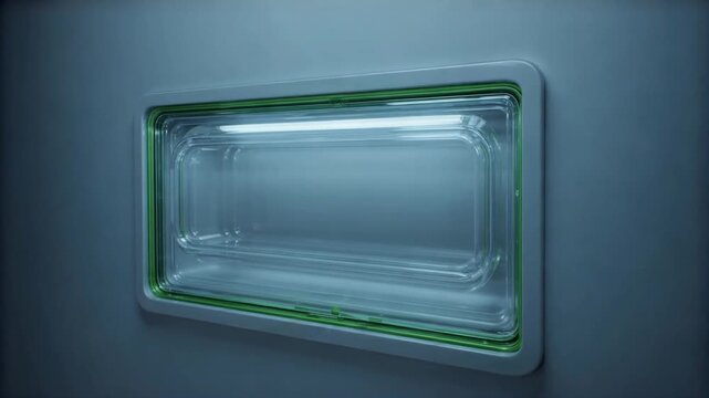 Transparent key shape aligning with a luminous access slot