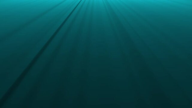 Abstract teal underwater light rays background, ethereal sunbeams piercing through deep ocean water, cinematic liquid motion backdrop, for projects
