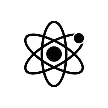 Scientific Atom Model Illustration for Educational Use.