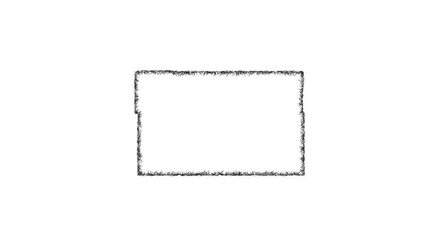 Sketch Becker outline map animation - smooth progressive reveal