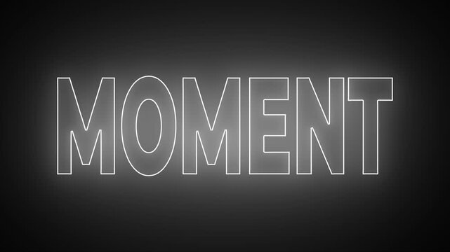 text animation title MOMENT transparent background 4k video animation .