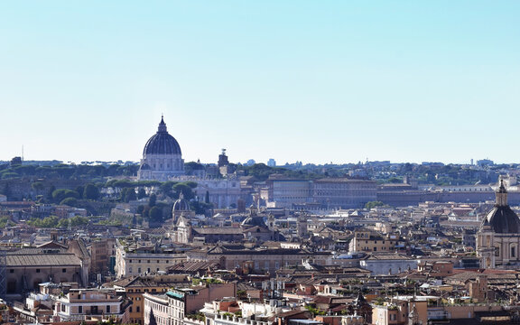 View of st Peter Cathedrale in Vatican