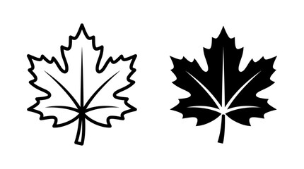 Fototapeta premium Grape leaf plant nature vineyard wine graphic outline and filled glyph icon