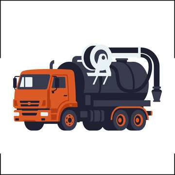 Industrial vacuum truck for sewage and liquid waste management
