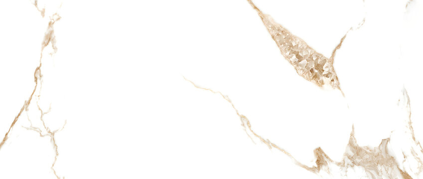 White agate crystal marble texture background with sparkling geode formation and gold veins for luxury interior design