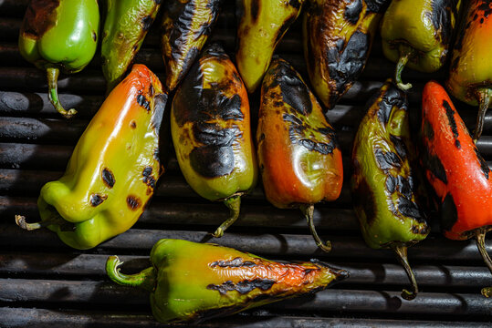 grilled vegetables on the grill