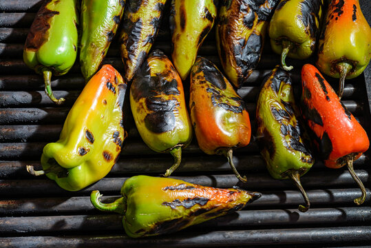 grilled vegetables on the grill