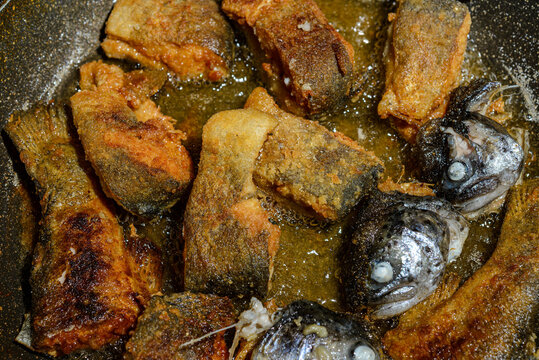 fried fish in a pan