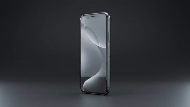 Modern smartphone product showcase on dark background