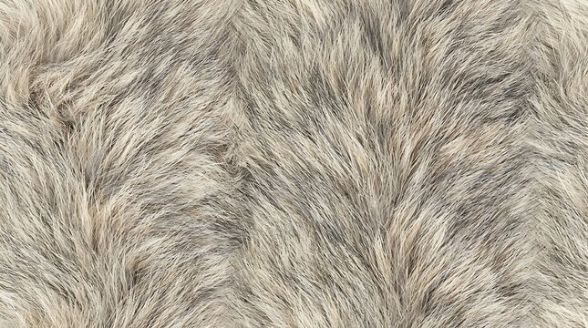 seamless Coyote Canis latrans fur texture pattern with pale cream, cool beige, soft taupe, and medium gray color