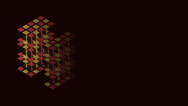 Premium Fault Tolerant Quantum Lattice Surgery Architecture Background - Error Correction Red Theme