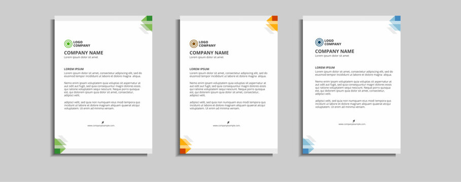 modern corporate letterhead template design