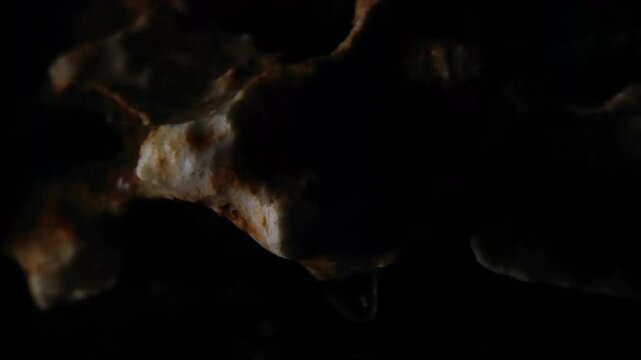 Close up mountain rock texture covered in rain BMA Visuals Horizontal Video