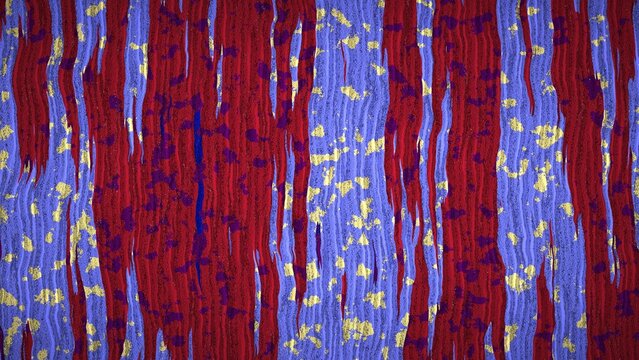 High-resolution 8K abstract procedural image generated with JavaScript. This unique digital background features vertical, textured, wavy streaks resembling organic brushstrokes or distressed woodgrain