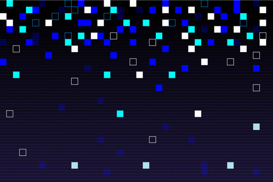 Abstract pixel rain background